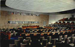 United Nations General Assembly Committee Room Postcard