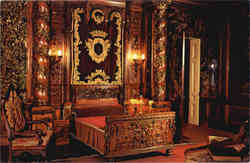 Vanderbilt Mansion Bedroom Hyde Park, NY Postcard Postcard