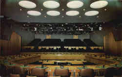 United Nations Economic and Social Council Chamber New York City, NY Postcard Postcard