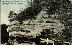 Hanging Rock Mount Carroll, IL Postcard Postcard