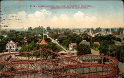 Scenic Railway, Oak Park Sacramento, CA Postcard Postcard