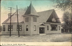 M. E. Church, South Macon Postcard