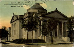 Christian Church, Independence and Gladstone Boulevards Postcard