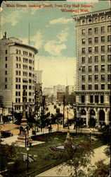 Main Street Looking South From City Hall Square Postcard