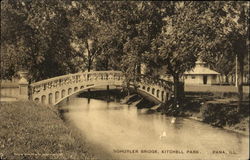 Sohuyler Bridge, Kitchell Park Postcard