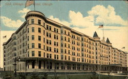 Chicago Beach Hotel Postcard