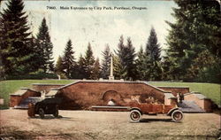 Main Entrance To City Park Postcard