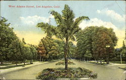 West Adams Street Los Angeles, CA Postcard Postcard