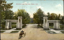 McClelland Gate, City Park Denver, CO Postcard Postcard