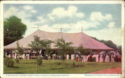 A Redpath-Vawter Chautauqua Crowd Homeward Bound Postcard