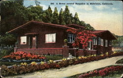 A Flower Covered Bungalow In Midwinter Scenic, CA Postcard Postcard