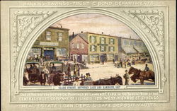 Clark Street Between Lake And Randolph 1857 Postcard