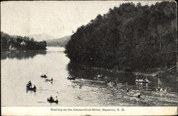 Boating On The Connecticut River Hanover, NH Postcard Postcard