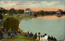 Lake Jeanette And Band Stand, Soldiers Home Postcard