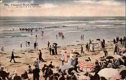 Tillamook Beach On The P. R. & N. Railroad Postcard