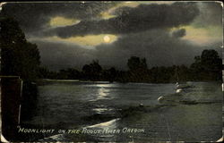 Moonlight On The Rogue River Scenic, OR Postcard Postcard