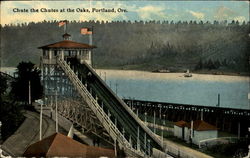 Chute The Chutes At The Oaks Portland, OR Postcard Postcard