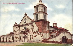 San Luis Rey Mission Postcard