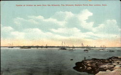 Yachts At Anchor, Griswold Eastern Point New London, CT Postcard Postcard