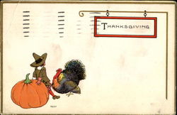 Thanksgiving Pumpkin Postcard