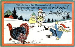 A Joyful Thanksgiving Children Postcard Postcard