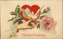 Valentine Greetings Postcard Postcard