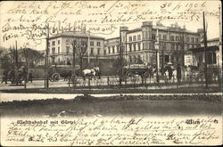 Weltbahnhof mit Gürtel Wien Postcard