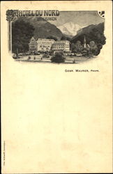 Hotel du Nord Interlaken, Switzerland Postcard Postcard