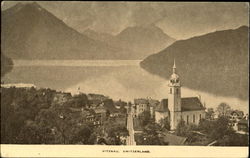 Scenic View above Vitznau, Switzerland Postcard