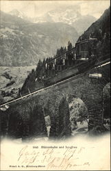 Murrenbahn und Jungfrau Scenic, Switzerland Postcard Postcard