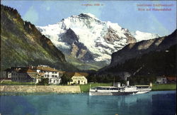 Jungfrau Mountain Interlaken, Switzerland Postcard Postcard