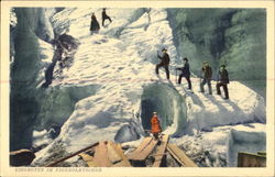 Ice Grotto in Eigergletscher Postcard