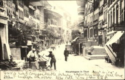 Hauptstrasse in Thun Switzerland Postcard Postcard