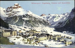 Winter Sport Engelberg, Switzerland Postcard Postcard