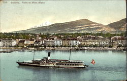 Genève, Rade et Mont Blanc Geneva, Switzerland Postcard Postcard