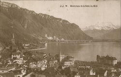 Montreux et la Dent du Midi Switzerland Postcard Postcard