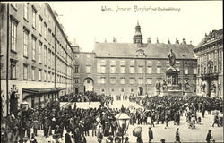 Wien. Jnnerer Burghof mit Wacheablösung Österreich Austria Postcard Postcard