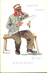 Dienstmann (Service Man) Postcard