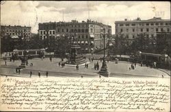 Kaiser Wilhelm Denkmal Hamburg, Germany Postcard Postcard