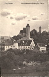 St. Blasein und funfknopfiger Turm Kaufbeuren, Germany Postcard Postcard