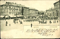 Grüsse aus Bayreuth. Bahnhofplatz Deutschland Germany Postcard Postcard