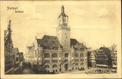 Stuttgart. Town Hall Germany Postcard Postcard