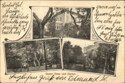 Unser Haus und Garten Postcard