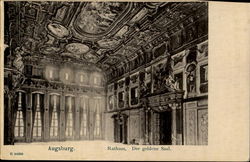 Augsburg. Town Hall. Golden Hall Germany Postcard Postcard