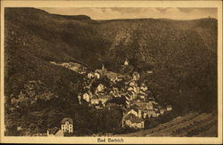 Scene of the town Bad Bertrich, Germany Postcard Postcard