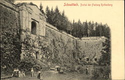 Schnaittach, Portal der Festung Rothenberg Germany Postcard Postcard