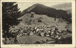 bayr. Allgau. Aussicht vom Kapfweg Oberstaufen, Germany Postcard Postcard