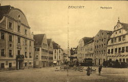 Market Plaza, Eichstatt Germany Postcard Postcard