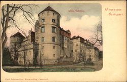 Gruss aus Stuttgart. Altes Schloss Germany Postcard Postcard