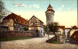 Nuremberg, entrance to the castle Germany Postcard Postcard